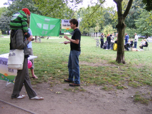 picutre of our booth in the mauerpark