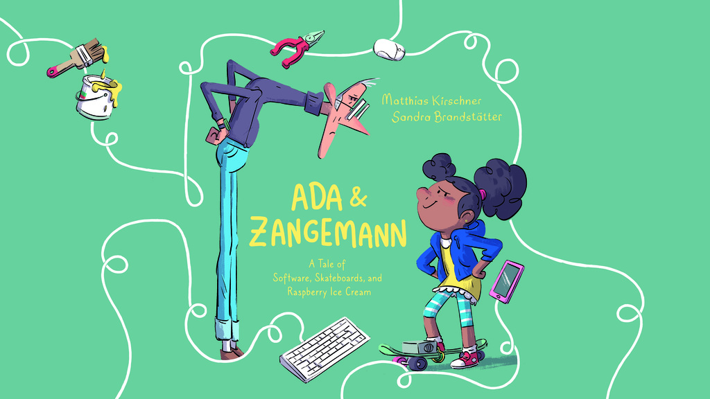 My English book Ada & Zangemann - A Tale of Software, Skateboards, and Raspberry Ice Cream can be pre-ordered at No Starch Press with the coupon c