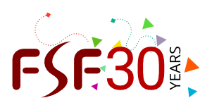 FSF 30 year birthday graphic